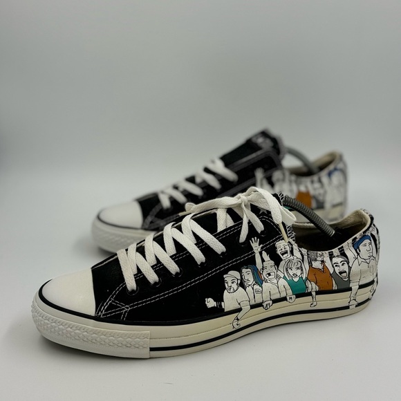 CONVERSE All Star Chuck Taylor Graffiti Concert Crowd Mens 11 - Picture 1 of 6